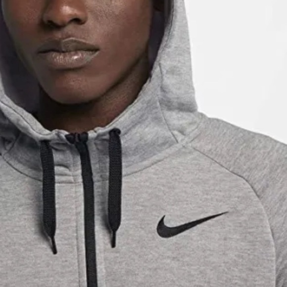 Nike Dri-FIT Men's Big & Tall Full-Zip Training Hoodie Gray 860465 063 2XL - Picture 2 of 13